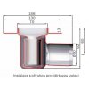ACO ShowerDrain C 685 SH 9010.88.01 sprchový žlab s horizontální přírubou