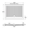 Hopa FERDY II 100 x 80 x 6,5 cm VANKEFEII108 sprchová vanička keramická