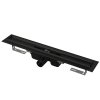 Alcaplast APZ1BLACK-850 Podlahový žlab s okrajem pro perforovaný rošt černý matný