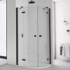 SanSwiss Ronal ANNEA Black 100 x 100 cm sprchový kout sklo Transparent ANR501000607