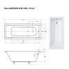 28812 obdelnikova vana modern slim