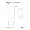 13501 walk in sprchovy kout eco n black