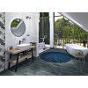 Sapho TWIGA 130 x 72 x 50 cm VC453-130-11 umyvadlový stolek černá mat/dub tmavý