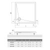 Roth MARMO NEO SQUARE-S 90 x 90 cm sprchová vanička MAN SQ 090090 2E