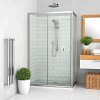 Roth Lega Line obdélníkový sprchový kout 150 x 70 x 190 cm brillant transparent LLD2/1500_LLB/700_br_tr