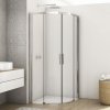 SanSwiss DIVERA 90 cm čtvrtkruh sprchový kout - aluchrom/sklo Transparent D22SRB550905007
