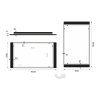 Nimco 41000 LED zrcadlo podsvícené 100 x 60 cm bez senzoru černá ZPC 41004-90