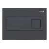 Mereo Star ovládací tlačítko 242x174x16 mm pro dvojité splachování plexi černá / černá MM31