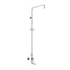 Mereo Eve nástěnná baterie 150mm s otoč ramínkem a tyčí pro ruční a talířovou sprchu bez příslušenství mosaz chrom CBE60101SE