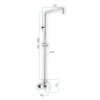 Mereo Viana nástěnná sprchová baterie 150 mm se sprchovou tyčí bez příslušenství mosaz chrom CBE60104S