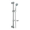 Mereo sprchová souprava pětipolohová sprcha dvouzámková hadice stavitelný držák mýdlenka plast/chrom CB900A