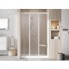 Ravak Supernova sprchové dveře trojdílné ASDP3-100 x 198 cm bílá+grape 00VA01R2ZG