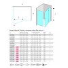Mereo Novea sprchový kout obdélník 110x80 cm sklo Čiré dveře levé a pevný díl ALU chrom CK10514ZL
