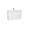 Krajcar PLX-PUSH koupelnová skříňka s umyvadlem 105 x 65 x 46 cm bílá PLX105.1.1