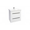 Krajcar KB Balance koupelnová skříňka s umyvadlem 65 x 65 cm 2 zásuvky bílá KB65