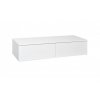 Krajcar PKG Push koupelnová skříňka 130 x 30 x 50 cm se dvěma výřezy bílá PKG130