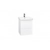 Krajcar PLX Push koupelnová skříňka s umyvadlem 50 x 65 x 46 cm bílá PLX50