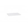 Krajcar KQ Quatro deska pod umyvadlo 100 x 5,8 x 50 cm bez výřezu bílá KQB100