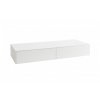 Krajcar PKF Fine koupelnová skříňka 130 x 22 x 50 cm se dvěma výřezy bílá PKF130