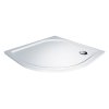 Mereo Lima sprchový set čtvrtkruh 90x90x190 cm R 550 vanička litý mramor sklo čiré ALU chrom CK608B23KM