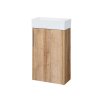 Mereo Vigo koupelnová skříňka s umývátkem 41 x 70 x 23 cm MDF/lamino dub Riviera hnědá CN341