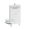 A-Interiéry Vilma S 50 ZV koupelnová skříňka s keramickým umyvadlem bílá