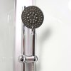 Mereo sprchový box čtvrtkruh 80 cm zadní stěny bílé litá vanička bez stříšky sklo Point ALU satin CK35172KMW
