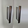 Mereo sprchový box čtvercový 90 cm zadní stěny bílé litá vanička bez stříšky sklo Point ALU satin CK34122KMW
