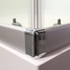 Mereo sprchový box čtvercový 80 cm zadní stěny bílé SMC vanička bez stříšky sklo Point ALU satin CK34172KBW