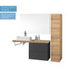 Mereo Ponte koupelnová skříňka nízká 61 x 53 x 53 cm 2 zásuvky antracit CN230S