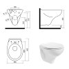 Alcaplast AM115/1000 Renovmodul komplet k zazdění se závěsným WC Creavit STANDARD TP320 + bidet 2v1