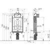Alcaplast AM115/1000 Renovmodul komplet k zazdění se závěsným WC Creavit STANDARD TP320 + bidet 2v1