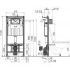 Alcaplast AM101/1120 Sádromodul komplet do sádrokartonu se závěsným WC Creavit STANDARD TP320 + bidet 2v1