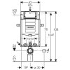 Geberit Kombifix Eco 110.302.00.5 komplet k zazdění se závěsným WC Creavit STANDARD TP320 + bidet 2v1