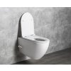 Isvea Infinity závěsná WC mísa 36,5 x 53 cm Rimless integrovaný ventil a bidet. sprška bílá 10NFS1001I