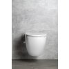Isvea Infinity závěsná WC mísa 36,5 x 53 cm Rimless integrovaný ventil a bidet. sprška bílá 10NFS1001I