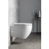 Isvea Infinity závěsná WC mísa 36,5 x 53 cm Rimless integrovaný ventil a bidet. sprška bílá 10NFS1001I