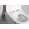 Isvea Infinity závěsná WC mísa 36,5 x 53 cm Rimless integrovaný ventil a bidet. sprška bílá 10NFS1001I