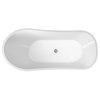 Polysan LUTON volně stojící vana 159 x 73 x 79, 9 cm bílá 93867