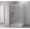 Polysan THRON LINE SQUARE obdélníkový sprchový kout 100 x 70 cm, hranaté pojezdy, chrom čiré sklo TL1070-5002