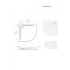 Besco Asco sprchová vanička 90 x 90 cm čtvrtkruh litý mramor bílá VANKASCO90