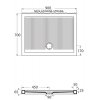 Olsen Spa Ferdy sprchová vanička 90 x 70 x 6,5 cm obdélník keramika bílá VANKEFEII907