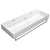 GSI Kube X keramické umyvadlo 120 x 47cm 2 OTVORY Extra Glaze bílá 9424211