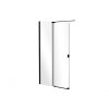 Besco Vayo Black Walk-in sprchový kout 140 x 200 cm rám černá sklo čirá BCVAYO140BC