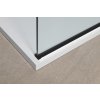 Polysan Modular Shower Black jednodílná zástěna pevná k instalaci na zeď 900 mm černá sklo čiré MS1-90B