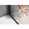Polysan Modular Shower Black jednodílná zástěna pevná k instalaci na zeď 800 mm černá sklo čiré MS1-80B
