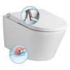 Sapho Veen Clean závěsné WC 37 x 30 x 59,3 cm s integrovaným elektronickým bidetem bílá VE421