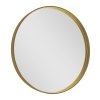 Sapho Notion 70 cm kulaté zrcadlo v rámu bez osvětlení zlato mat NT700G