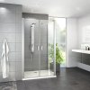 Roth Limaya Line čtvercový sprchový kout 80 × 80 x 195 cm brillant transparent LYP2/800_LYSW1AP2/800