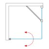 Roth Limaya Line čtvercový sprchový kout 100 x 100 x 196 cm brillant transparent LYE2/1000_LYSW1S/1000